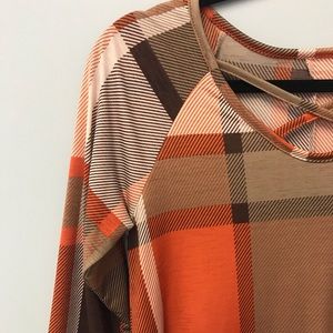 plaid top